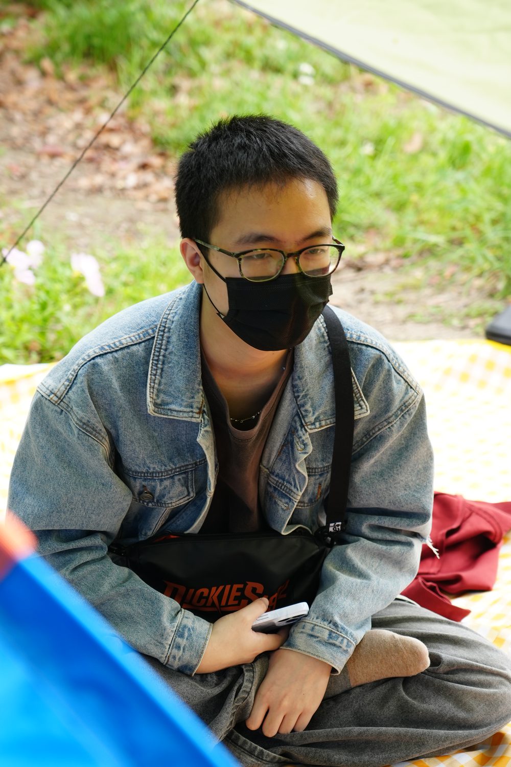 山间自拍照片